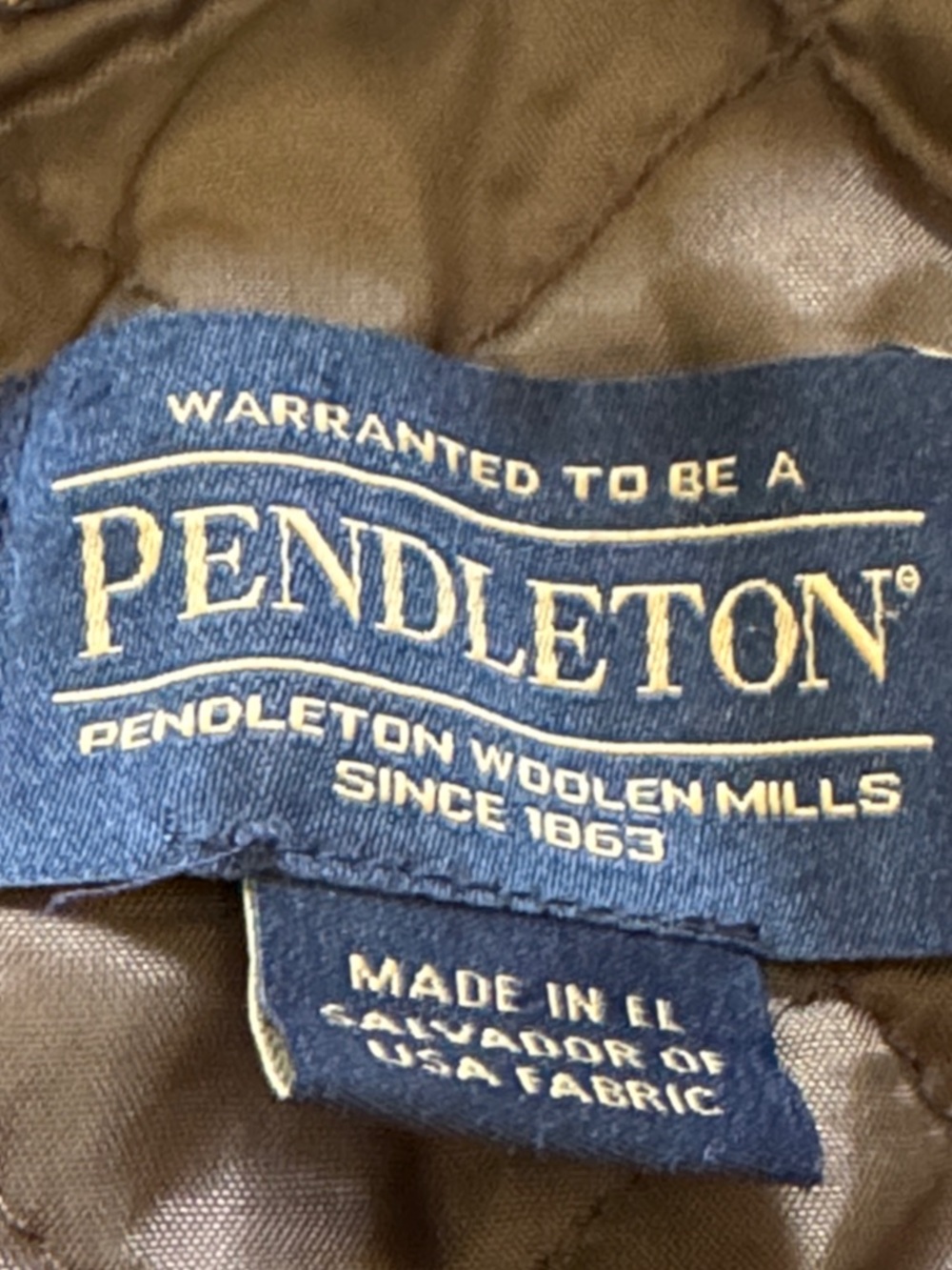 Pendleton Yellow & Navy Plaid Shirt Jacket - Picture 6 of 9